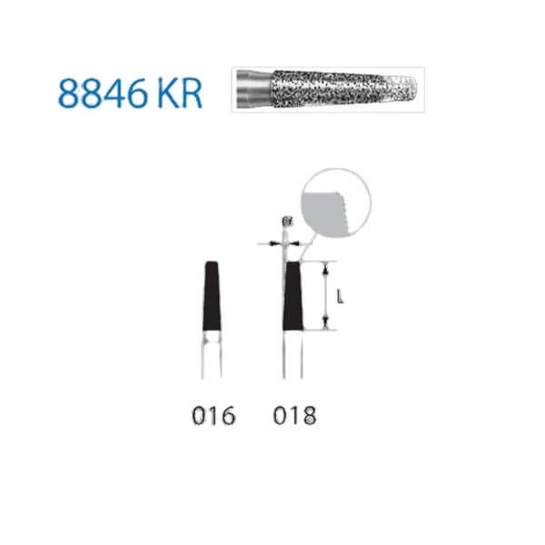 Frese 8845KR.314. diamante coniche piane FG (5 unità) - Nº 018 Img: 202304081