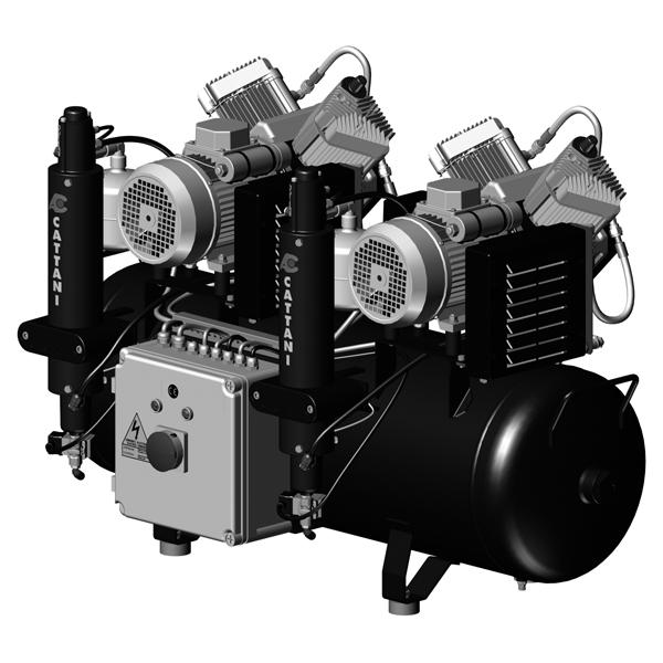 AC 400: Compressore tandem a 2 cilindri - Monofase 230 V Img: 202209241