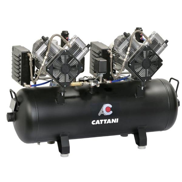 AC 410: Compressore a 2 cilindri per fresatrici Cad Cam - Monofase 230 V Img: 202209241