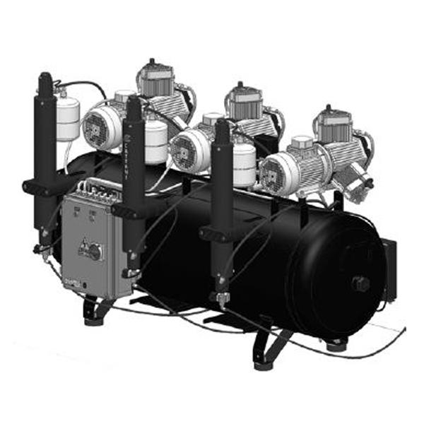 AC 900: Compressore a secco orizzontale a 3 cilindri Img: 202209241