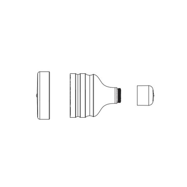 Gemini Evo: Adattatore per fotobiomodulazione extraorale da 25 mm Img: 202304081