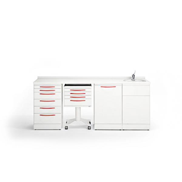 SET 4 moduli "AURORA" serie di mobili Clinica. Img: 201904201