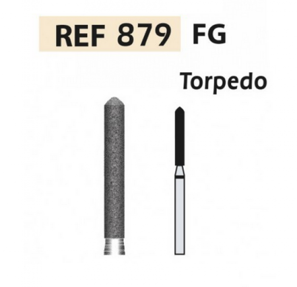 frese diamantate FG siluro 879 turbina (5u.) (879-016 C VERDE) Img: 201811031