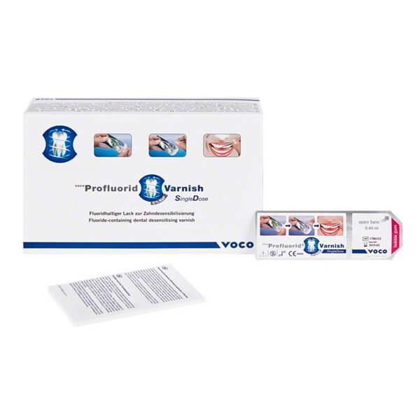 Profluorid Varnish: Lacca dentale desensibilizzante dose singola (0.4 ml) - Bubble Gum 50 x 0,4 ml Img: 202201081