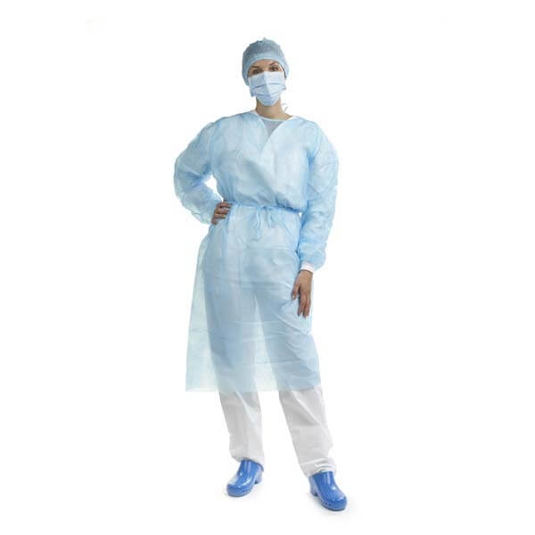 Camice sterile idrorepellente 120 x 140 cm (50 pz.) - Blu Img: 202306031