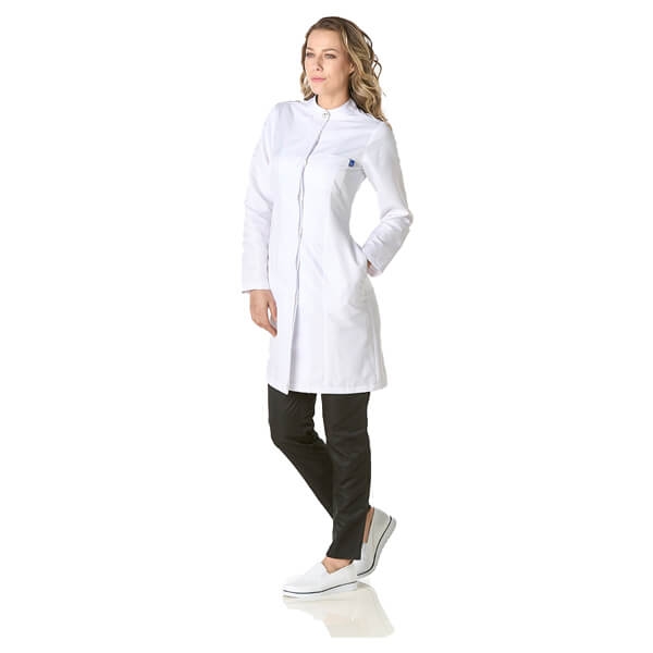 Camice Sanitario Lussemburgo Donna - Repellente Antibatterico - XS - Bianco Img: 202212241