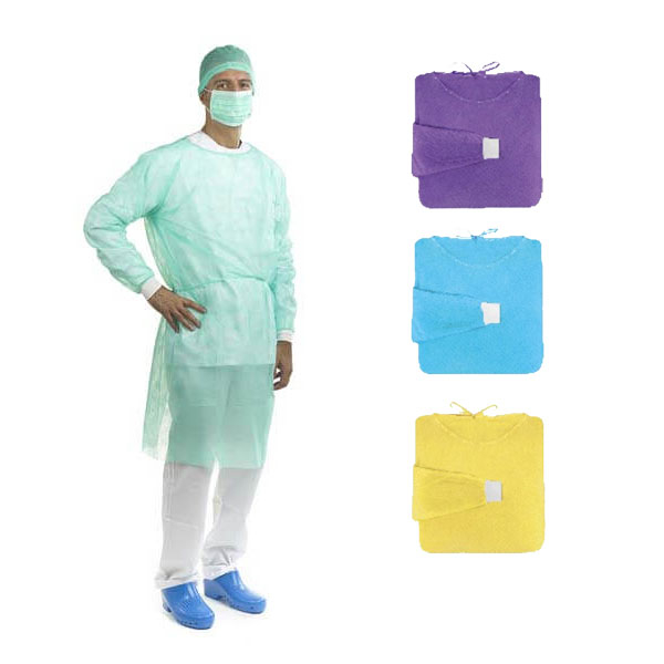 Camice idrorepellente non sterile verde 120 x 140 cm (10 pz.) - Blu Img: 202508091
