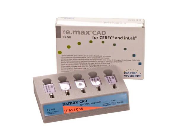 EMAX IPS CAD CEREC / inLab LT A1 C14 5 unità Img: 202106121