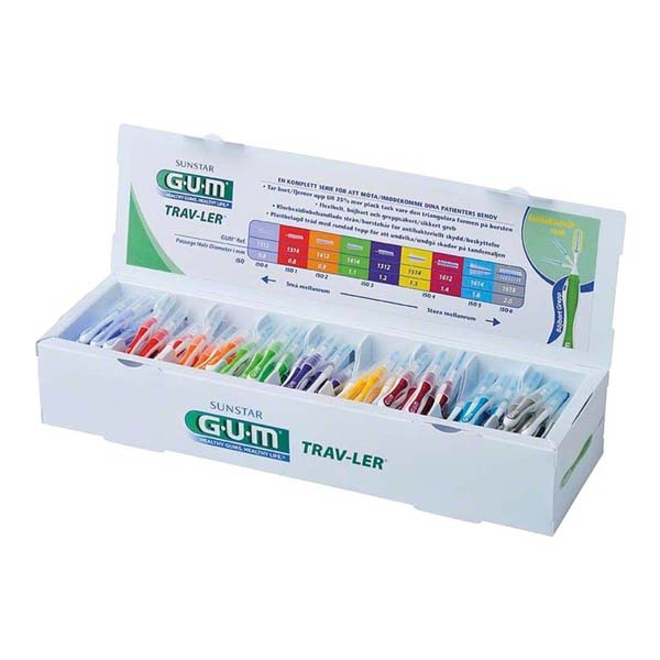 Gum Trav-ler: Scatola di scovolini interdentali ISO 0 - 6 (9 x 20 pz.) Img: 202306031