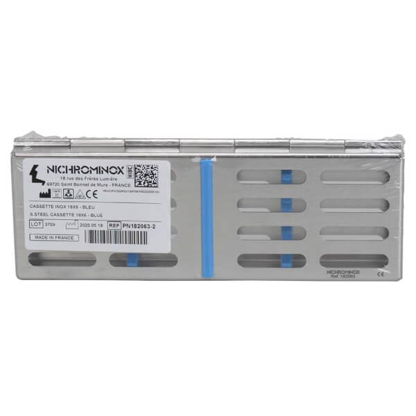 Cassetta per strumenti odontoiatrici - 5 strumenti blu (18 x 6) Img: 202508091