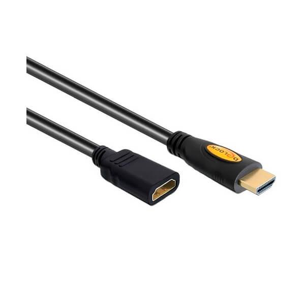 Chenyang Cavo Prolunga HDMI 1.4 Maschio-Femmina – 0,5 Metri, Connettore Angolato 90° Verso L'Alto, Con Ethernet E 3D – Per PC, DVD, TV E Monitor