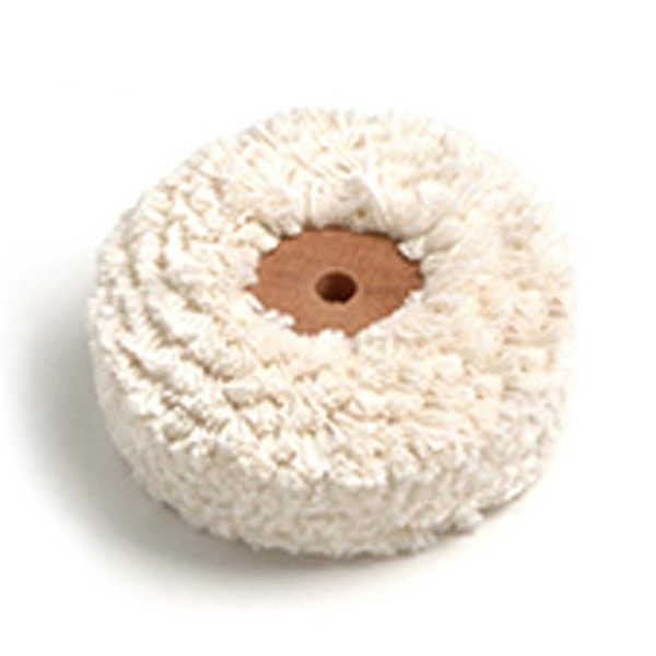 Spazzola di lucidatura in cotone con anima in legno - 80 x 27 mm. Img: 202107101