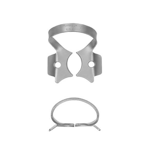 Clamps Satin Steel per Diga di Gomma - 7 molari inferiori Img: 202303041