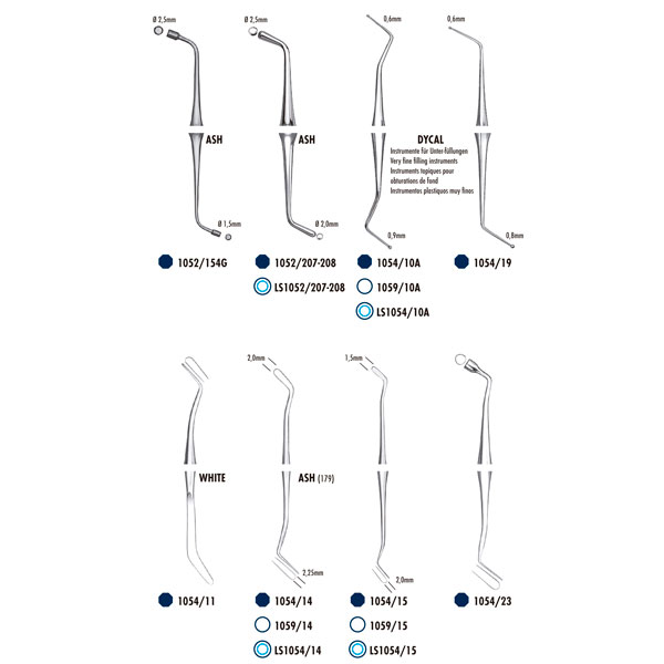 Set Da 3 Punte Per Otturazione Dentale Buchanan - Misure 0, 1, 2 - Strumento Manuale Endo