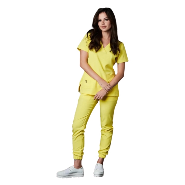 Set Performance Antibatterico da Donna - Giallo neon XS Img: 202307011