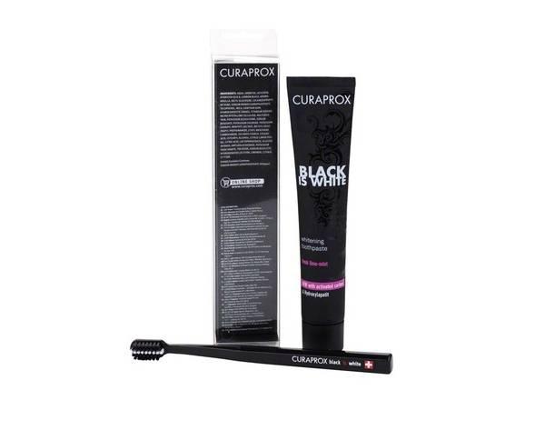 Curaprox Black is White: spazzolino e dentifricio (90 ml) Img: 202108071