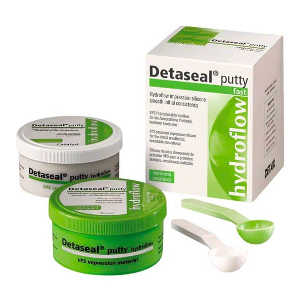 Detaseal® Stucco Hydroflow - Silicone per impronta-2 x 250 ml Base, 2 x 250 ml Catalizzatore Img: 202202261