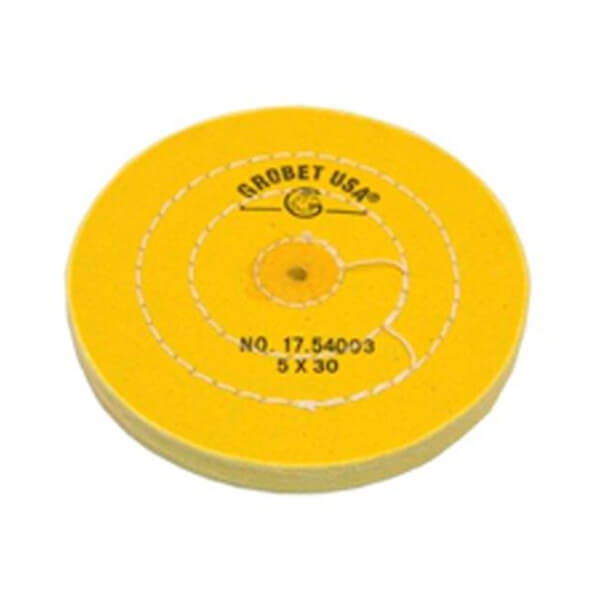 Grobet: Disco di cotone (150 mm) - 5 lame (giallo) Img: 202304081