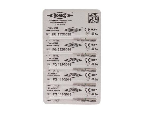 Fg 112 - Fresa diamantata (5 u.) - ISO 016 verde Img: 202108071
