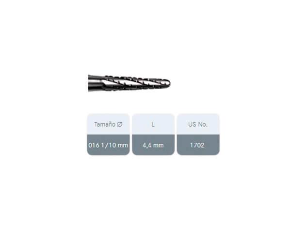 Fresa in carburo di tungsteno H33R.104.016 (5 u.) Img: 202104171