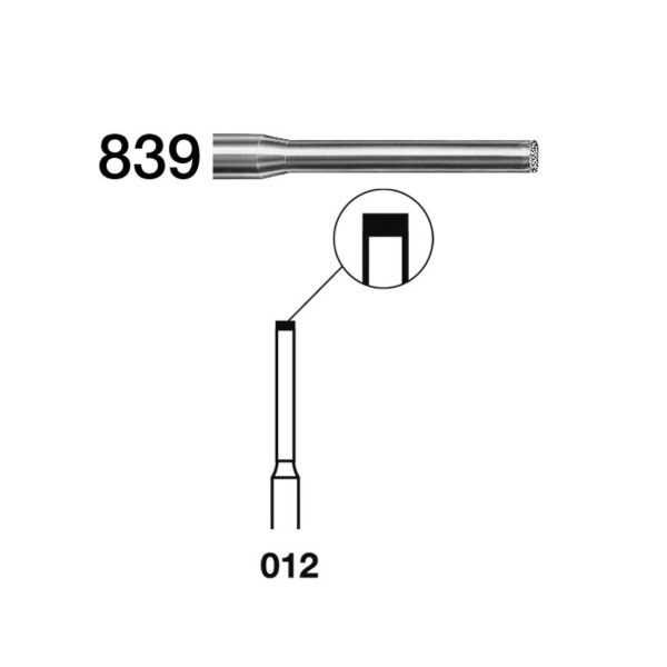 839.314.012 Fresa Diamantata per Preparazione (5 pz.) Img: 202308191