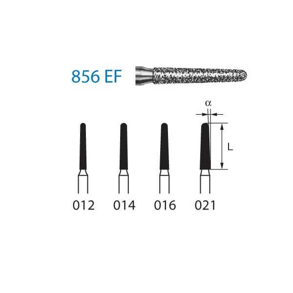 Frese 856EF.314. Diamante conica rotonda FG (5 unità) - Nº 012 Img: 202204301