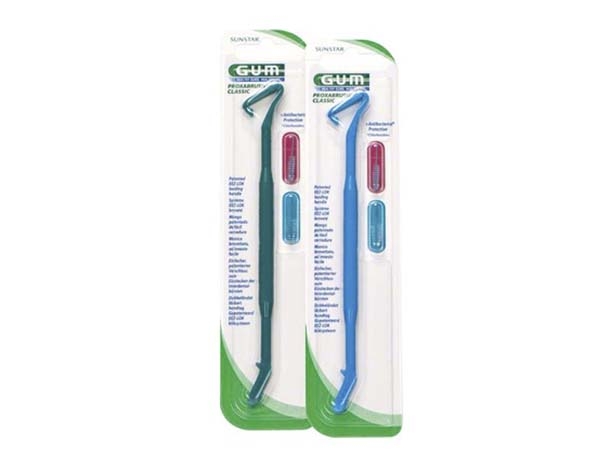 GUM Proxabrush Classic: Spazzole interdentali di ricambio (8 unità) - Supporto in plastica (1 pz) Img: 202009121