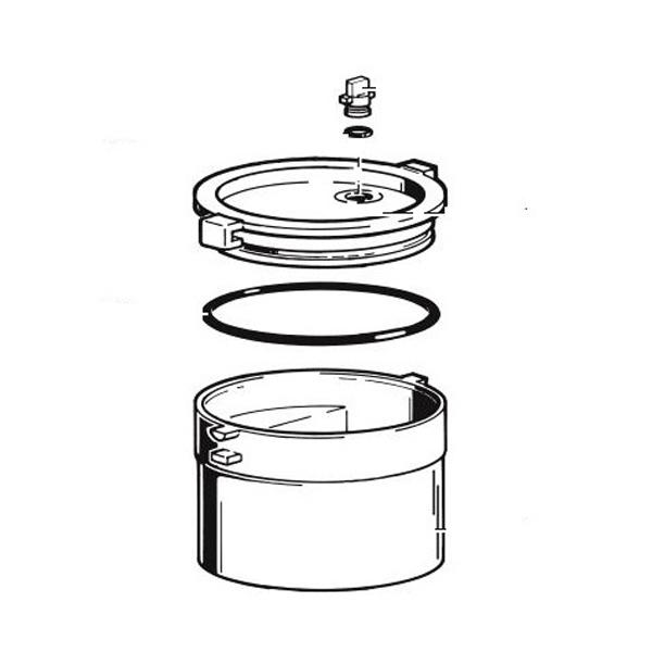 ISO 4: Contenitore per amalgama per Turbo Jet 1 Img: 202107101