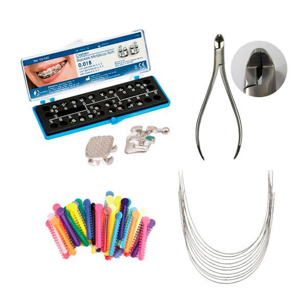 Kit Ortodontico di brackets, Archi e Legature Clarben Img: 202107031