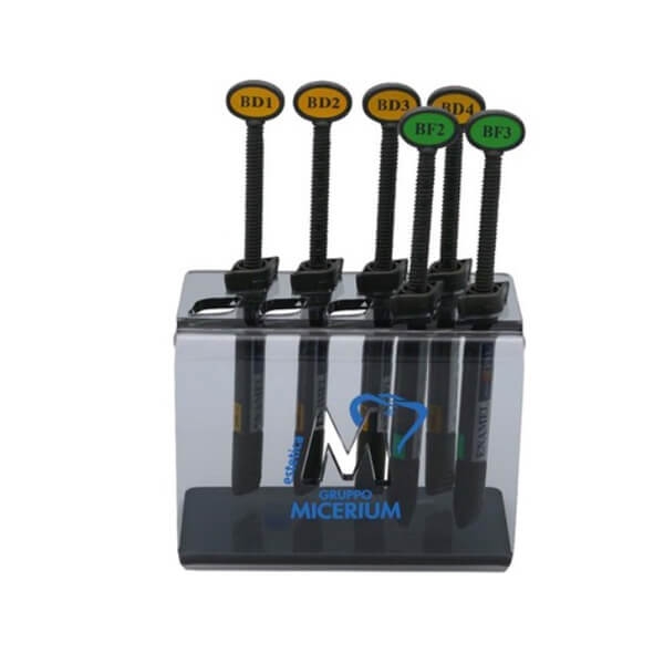 Enamel plus HRI: Kit di composito biocompatibile funzionale (siringhe da 5 gr) - 6 siringhe da 5 gr - Colore: Assortimento Img: 202307011