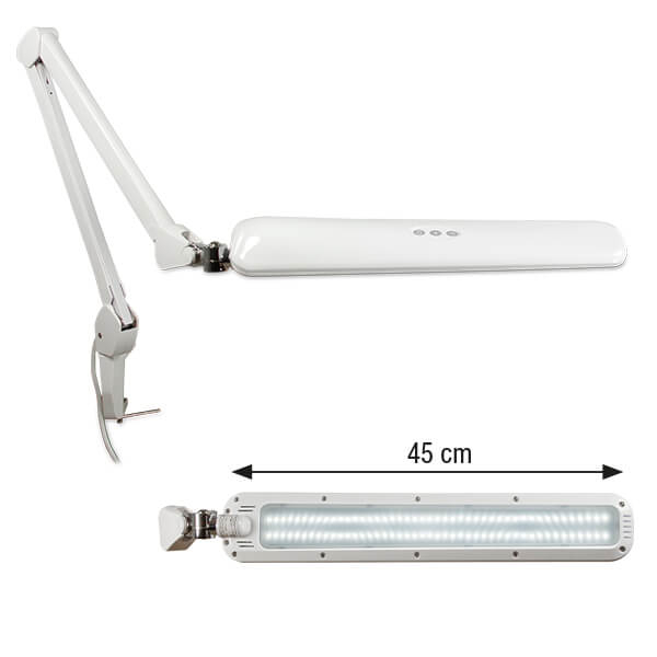 Lampada a Led con braccio articolato - 90 LED - LATERALE Img: 202508091