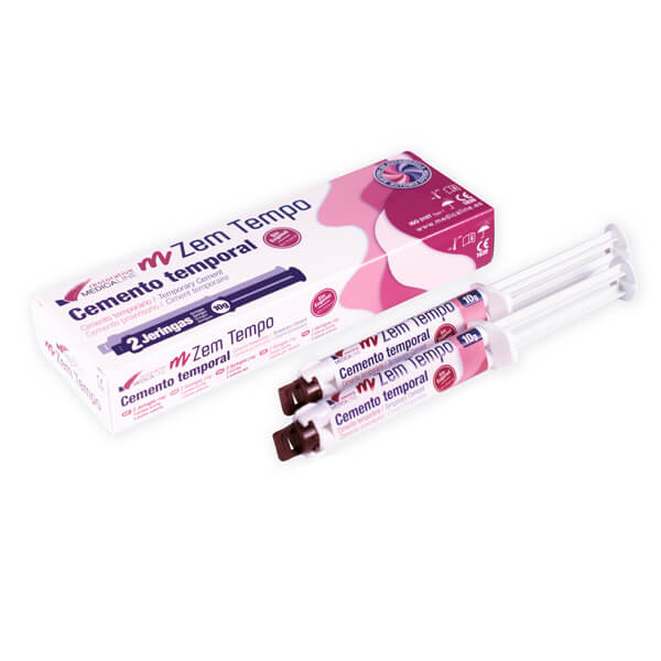 m-Zem Tempo: Cemento temporaneo senza Eugenol (2 siringhe da 10 gr)