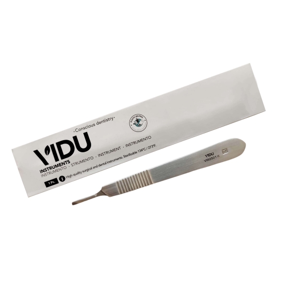 Bistouri Chirurgical N°3 Pour Vétérinaire Et Dentiste - Manche En Inox Durable - Idéal Dissection Tissulaire