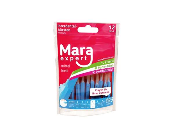 Mara expert Premium Line: Spazzole interdentali (12 u.) - Blu Ø 0,6 mm di larghezza Img: 202108071