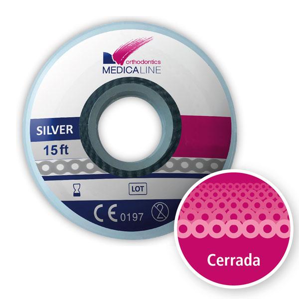 Argento chiuso catenella elastica 2,3 millimetri ML Img: 202203191