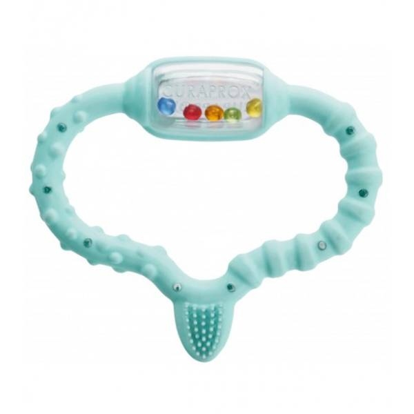 Ciuccio massaggiagengive Bambino con Spazzolino Curaprox Baby - 16 pezzi (turchese) Img: 202304081