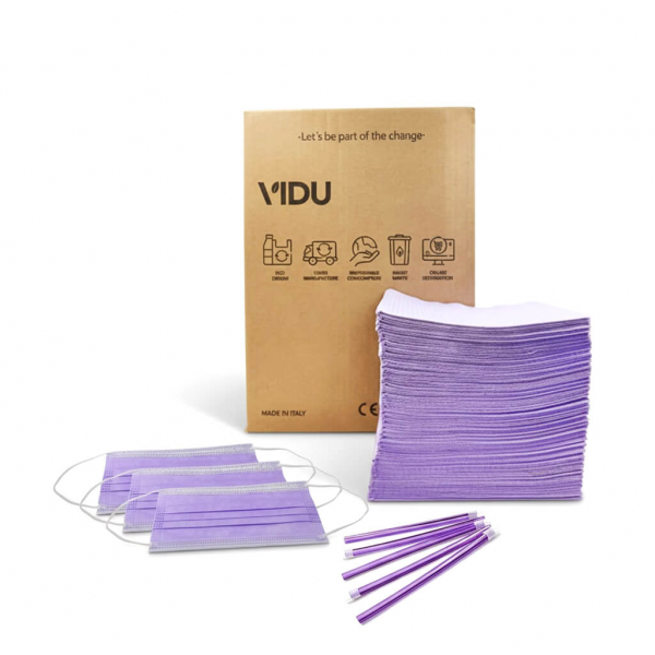 Pack di materiale monouso colorato - LILA Img: 202601241