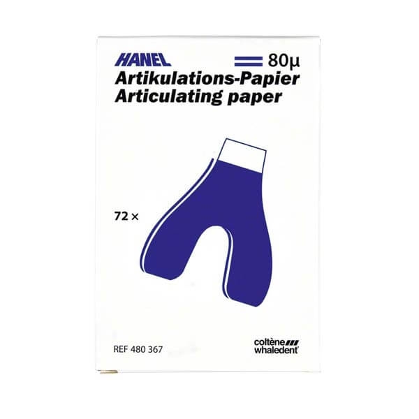Carta Articolare di Occlusione Forme Diverse Hanel - Tipo U - Doppio blu 80 µ Img: 202304081