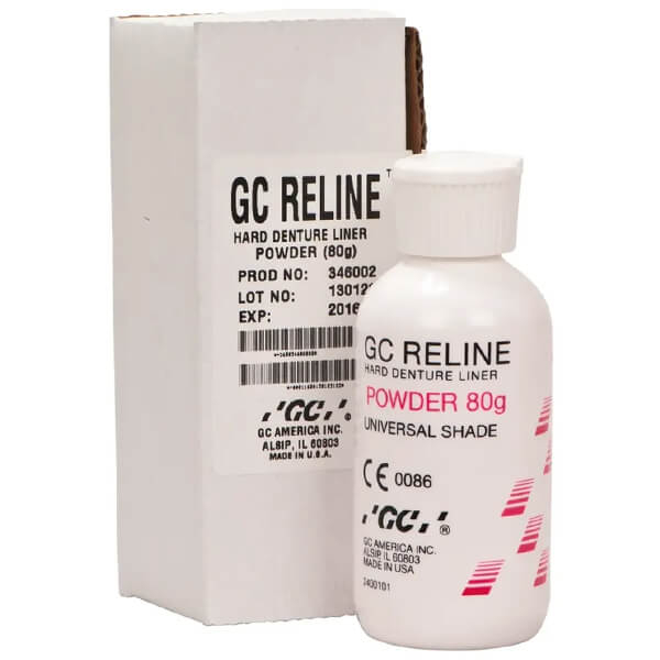 RELINE: Materiale di Ribasatura Duro (Polvere/Liquido) - Polvere 80 gr Img: 202507191