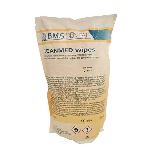 Cleanmed Wipes: Salviette Disinfettanti per Superfici (200 u) - BMS DENTAL