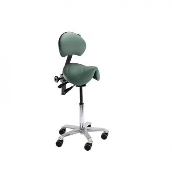 Sedia per Clinica Jumper con schienale (44 cm)-Con supporto verde Img: 202202121