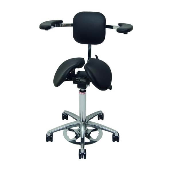 Sedia Salli Expert: Sedile standard in pelle nera - Sedile Twin Img: 202306241