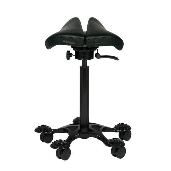 Sedia Salli Premium: Sedile Standard in Pelle - Nero Img: 202307221