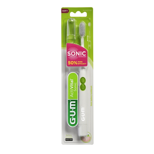 Gum Sonic Daily: Spazzolino da denti sonico - Bianco Img: 202306031