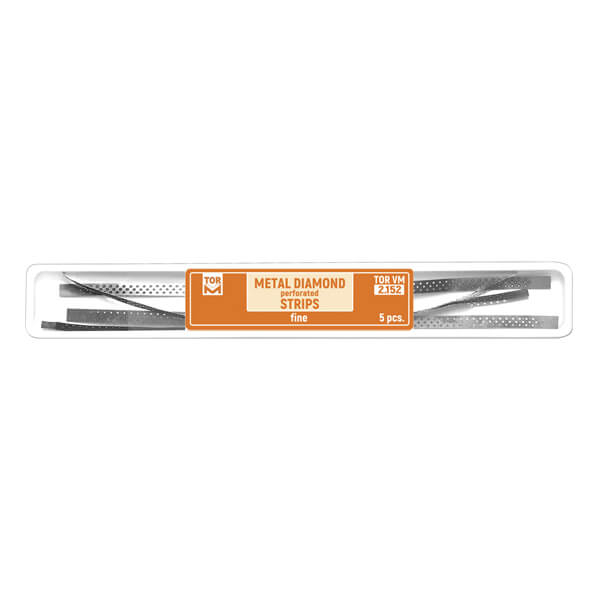 Strisce diamantate metalliche per lucidatura dentale (5 pz) - Sottile Img: 202405111