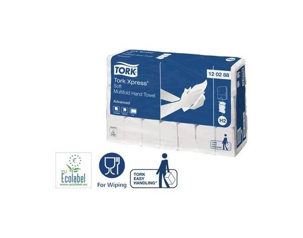 Tork Xpress soft: tovaglioli morbidi a doppio velo bianchi - 21 scatole x 136 pezzi Img: 202108141
