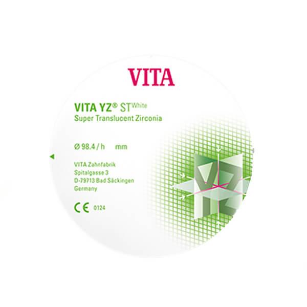 VITA YZ ST Bianco: Disco vuoto super-traslucido (Ø 98,4 mm) - H 14 mm Img: 202202191