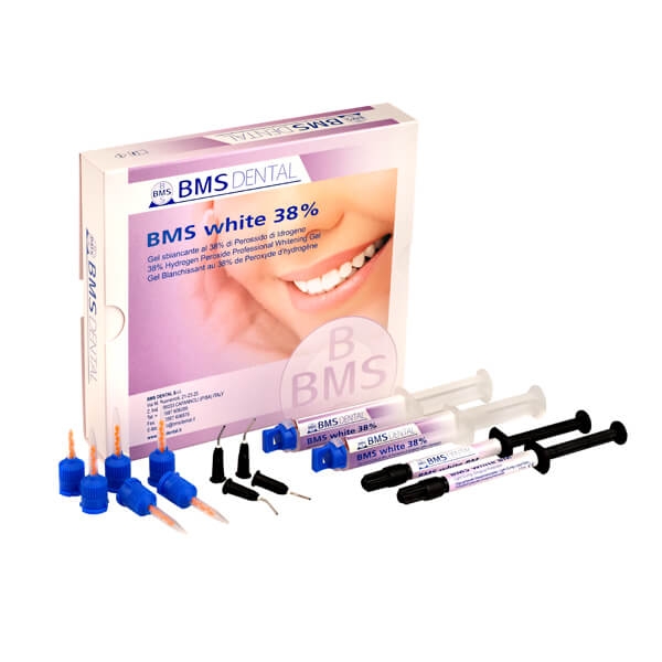 BMS White 38%: Sbiancamento in clinica con perossido di idrogeno (2 siringhe 4:1) Img: 202304151