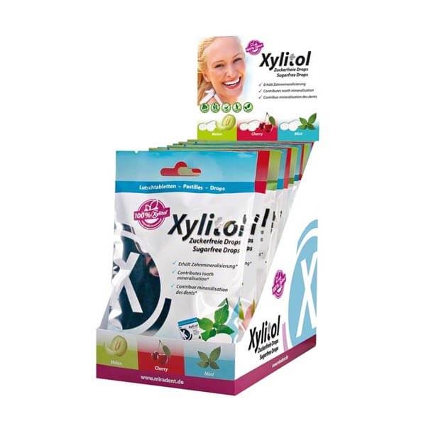 Xylitol Drops: Compresse senza zucchero (12 sacchetti x 26 pezzi) - ASSORTIMENTO Img: 202308191