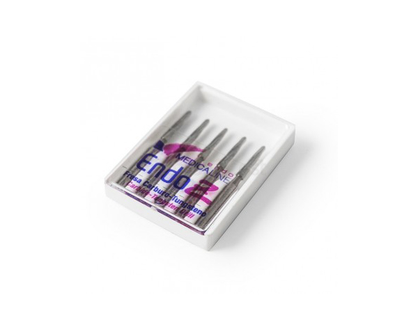 10 Frese Dentali ENDO-Z 25mm In Carburo Di Tungsteno Per Laboratorio - Rifinitura Bordura FG